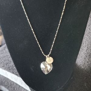 Hillberg and Berk  crystal heart necklace